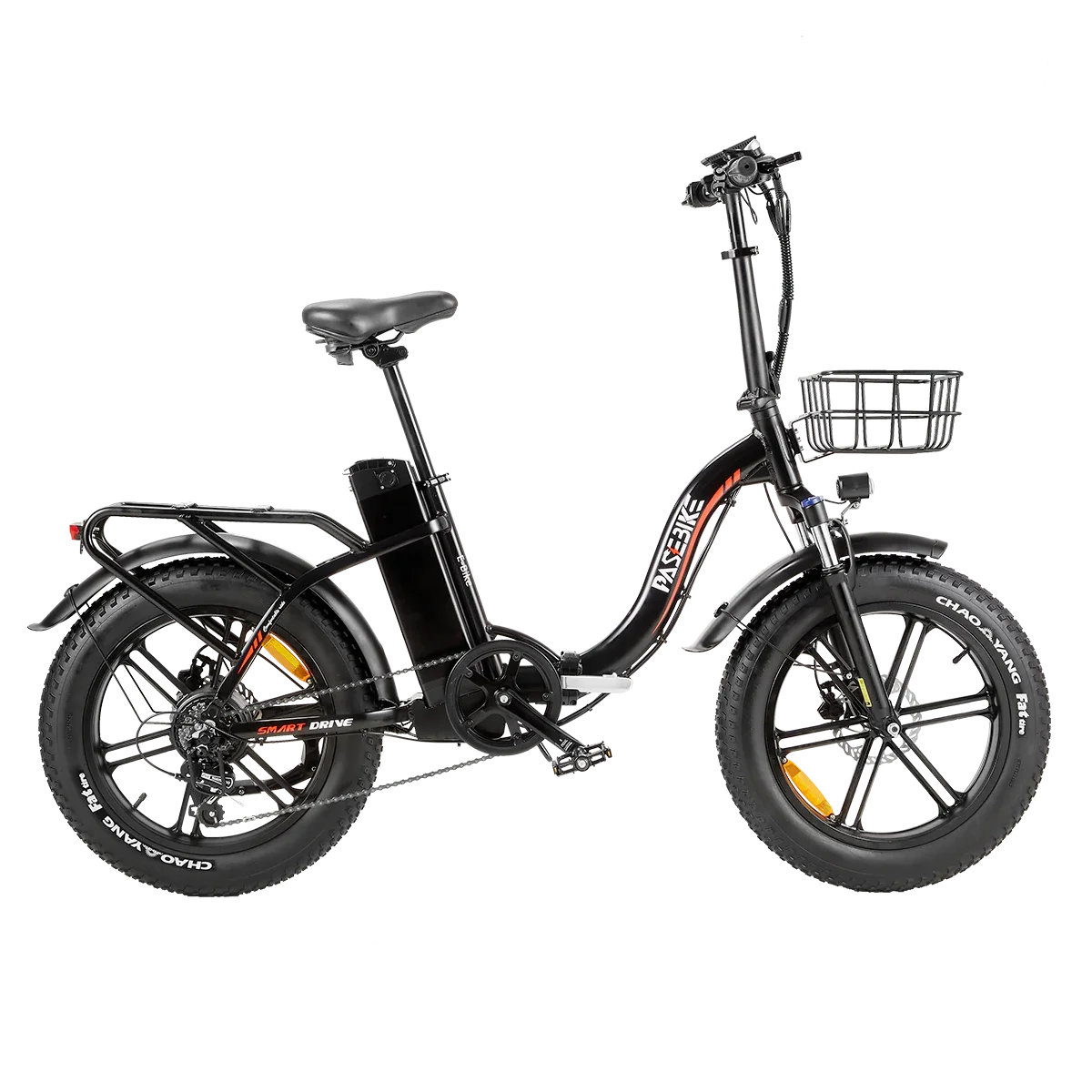 P20 Pro Folding Electric Bicycle 14-Inch Tire Steel Frame 250W-400W Motor Power 15ah Integrated Lithium Battery 7 Speed 48v