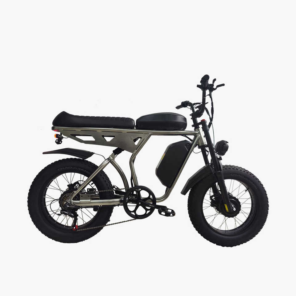 SMLRO U8 PLUS Dual Motor & Dual Battery (48V 21Ah & 19.2Ah) Electric Bike-2000W for 3000W Black/Yellow