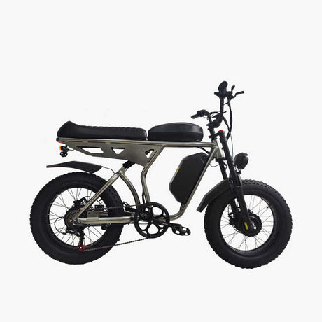 SMLRO U8 PLUS Dual Motor & Dual Battery (48V 21Ah & 19.2Ah) Electric Bike-2000W for 3000W Black/Yellow