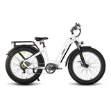 HAOQl All-Terrain White Eagle Electric City Bike Versatile E-Bike