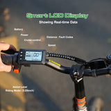 AVDLEU Foldable Electric Bike 20 Off-Road E-Bike with 3.0 Fat Tire 250W Large 14.25Ah/48V Battery SHIMANO 7-Speed