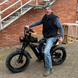RIDSTAR Q20 20" Fat Tires Electric Mountain Bike 500W Motor 48V 15Ah Battery Max Speed 48km/h