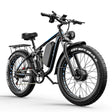 E·Bycco EB7PRO Dual Motor 26'' Electric Bike for Adults 2000W for Peak 3000W 52V 23Ah Power 2000W for Peak 3000W 52V 23Ah Power