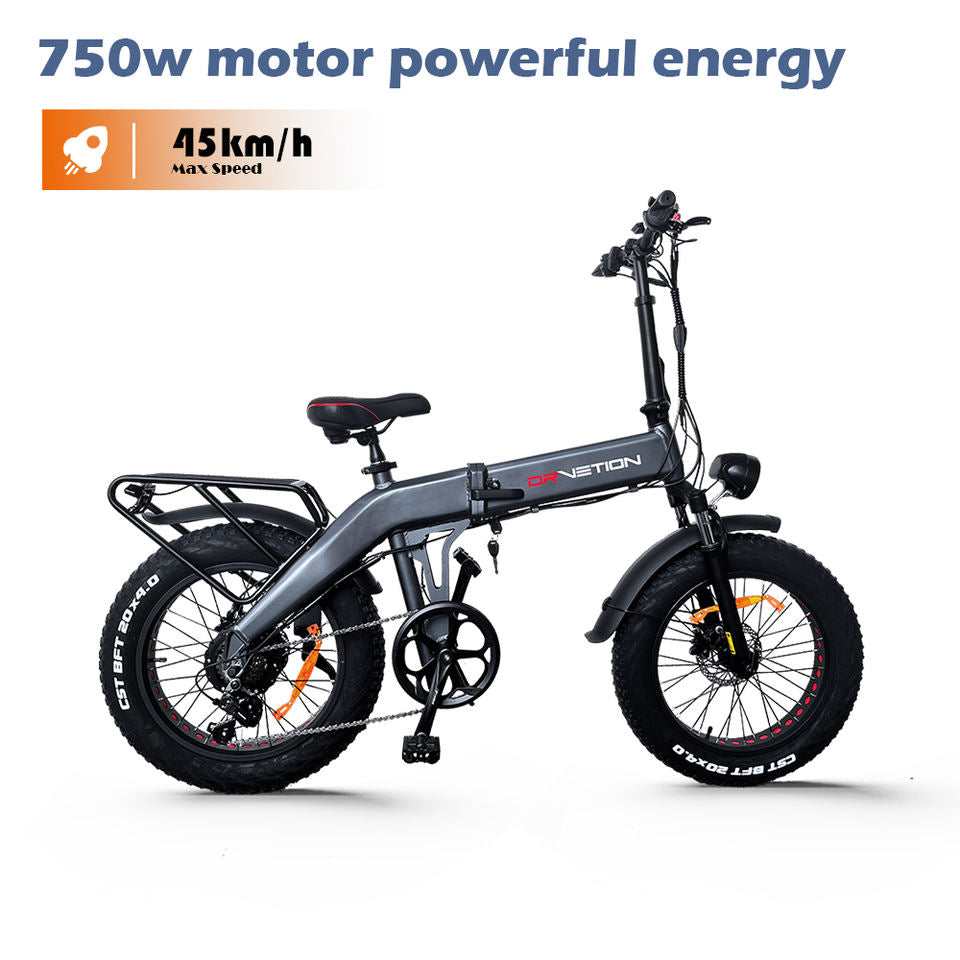 DrveTion BT20 All Terrain 20 Inch 4.0 Fat Tire Electric Road Bike 48V 10AH 750W Aluminum Frame up to 45km/h 60km Range Per Power