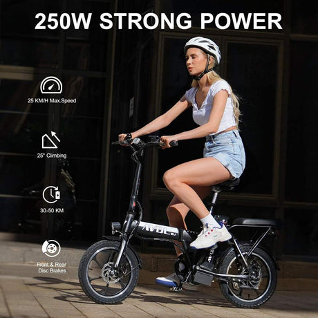 "250W Foldable Electric Bike #16 Speed #36V #11.4Ah #40-70km Range"