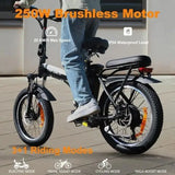 A20 Faltbares Elektrofahrrad 250W Motor 36V 11.4Ah Akku 50-100km 7 Geschwindigkeiten