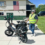 E-Bike Wallke H9 20 Zoll Elektrofahrrad für Erwachsene mit 48V 40Ah 60Ah Akku