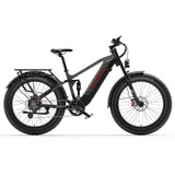 Dukawey Silvertip8 1000W 26\" Electric Mountain Bike Fat Bike with High Power for Off-Road Adventures