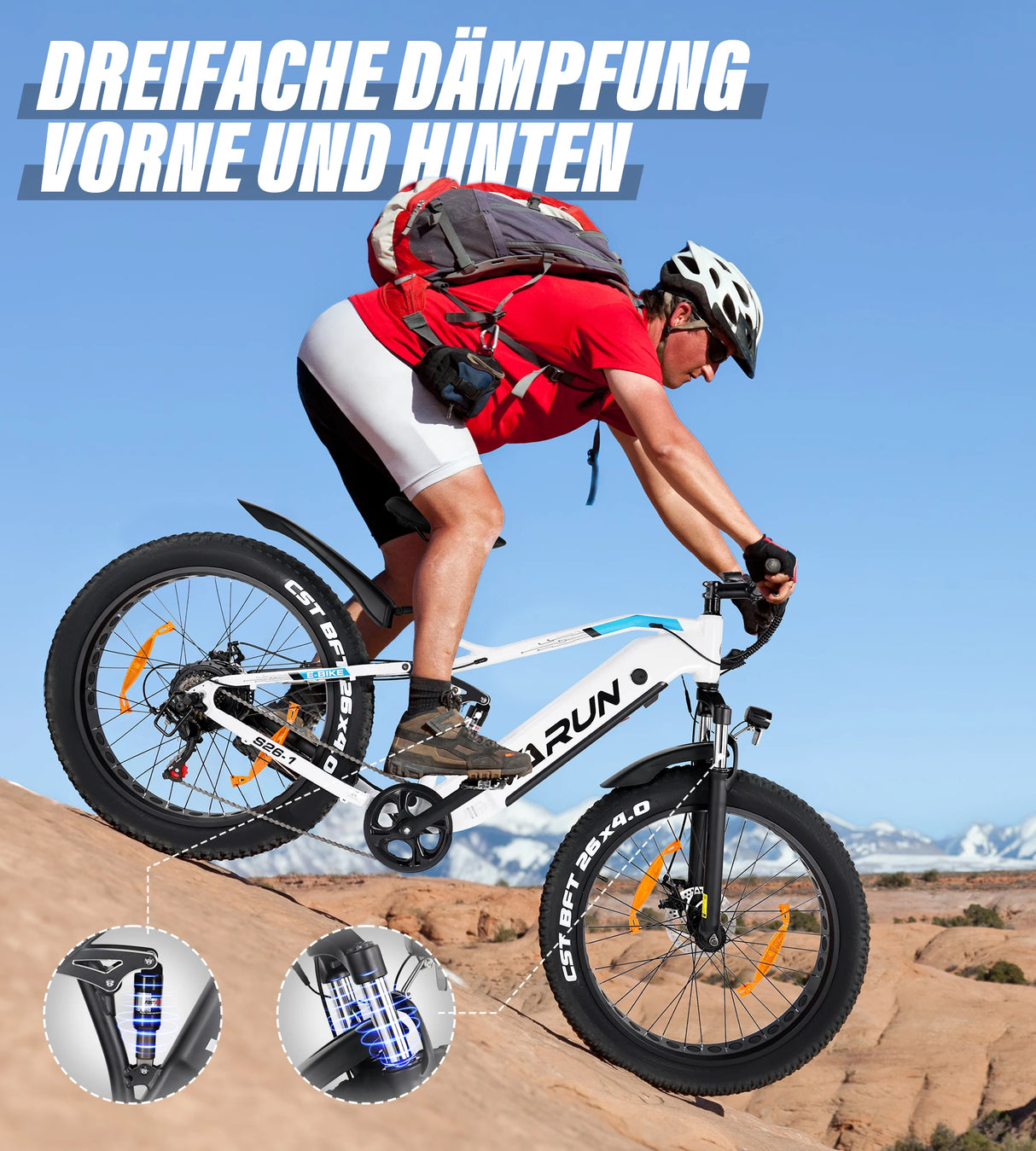 Factory Wholesale Free Shipping Throttle Motor Bike 48V 16AH 750W 26 Inch Fat Tire MTB Bike E Dirt Bike for Adults