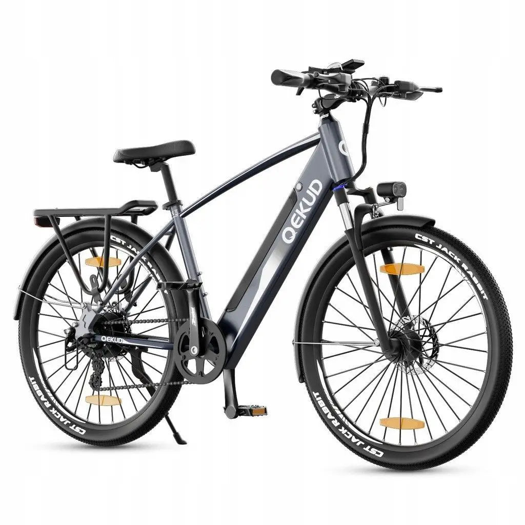 Qekud E-Bike 27.5 zoll E-Cityrad mit 36V 12,5Ah herausnehmbarer Akku 250W Motor