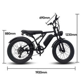 YANGOR Y-24 24inch Fat Tire 48V 500W Electric Bike Fat Tire Motorcycle
