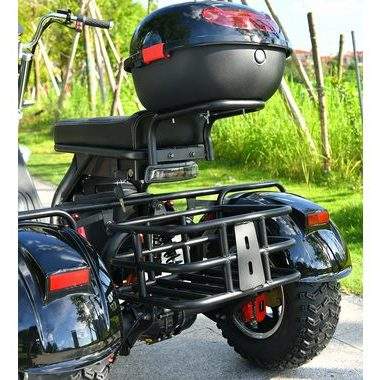 DOTMALL EHoodax 05WQ Electric Tricycles 18 Inch Fat Electric Scooter 2000W Motor 150KG Max Load 20000mAh Battery Black