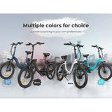 CY20 MJ Portable Electric Bike 20-Inch Folding E-Bike 250W 12Ah Multicolor Lithium Battery Aluminum Alloy Frame Digital 36V