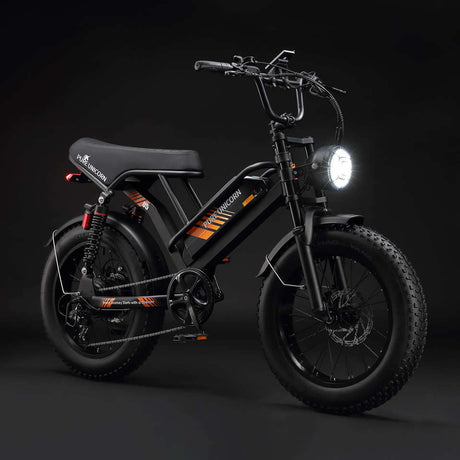 PURE UNICORN U5 Electric Dirt Bike 1000W Sportbike with Lithium Battery Fat Tire Moped Electric Motorcycles