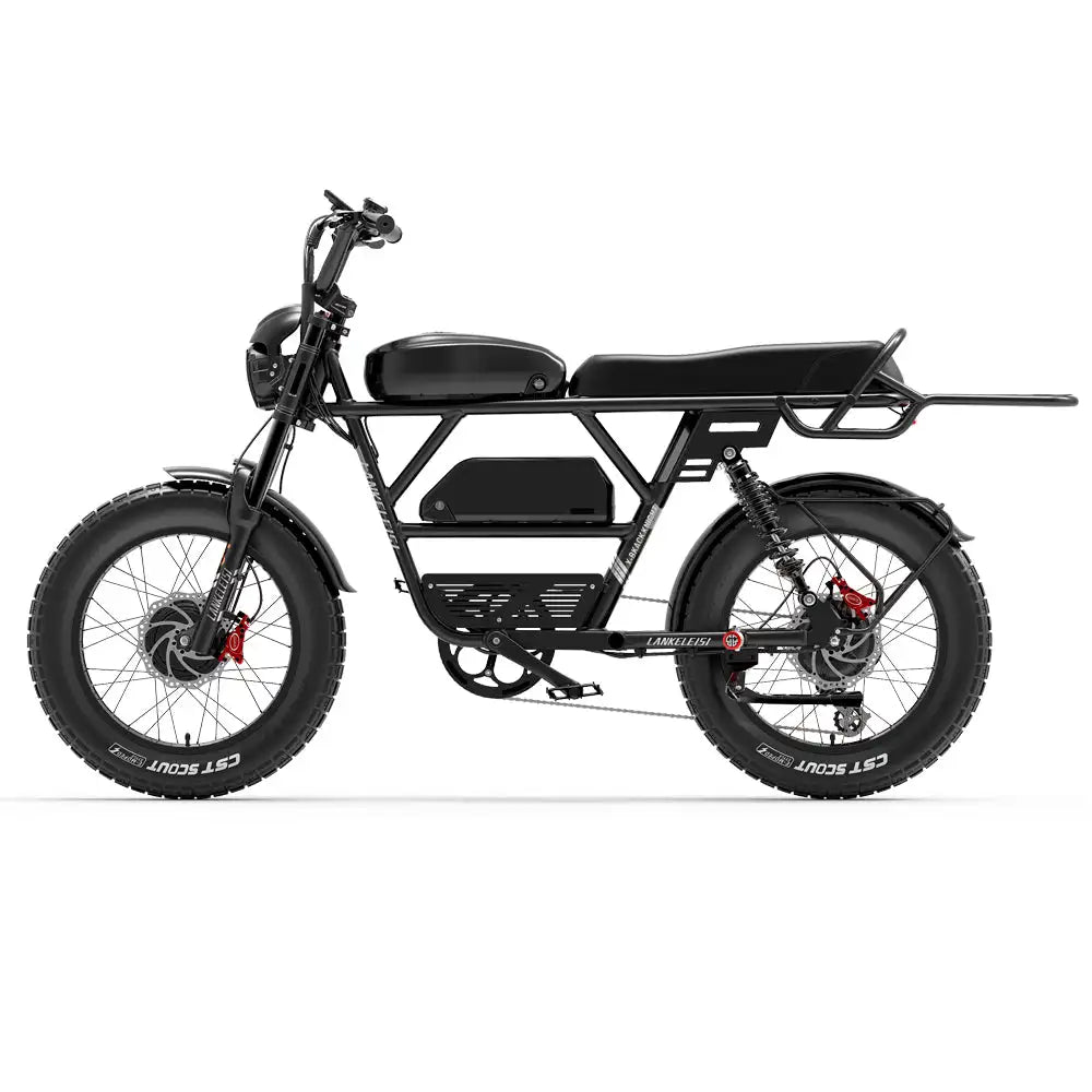 LANKELEISI X-Black Knight 2000W Dual Motor Electric Mountain Bike Max Range 280KM