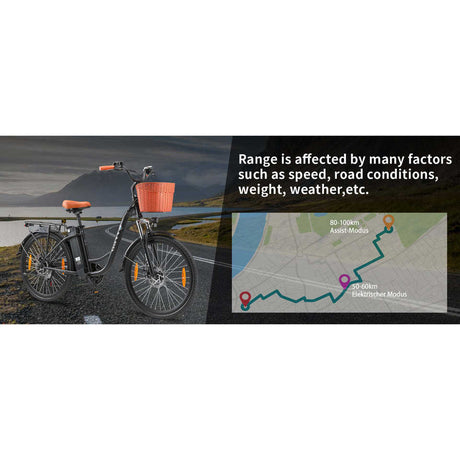 TTGO C2 (YY-26ST) Electric City Bike Convenient Ebike for Urban Commute