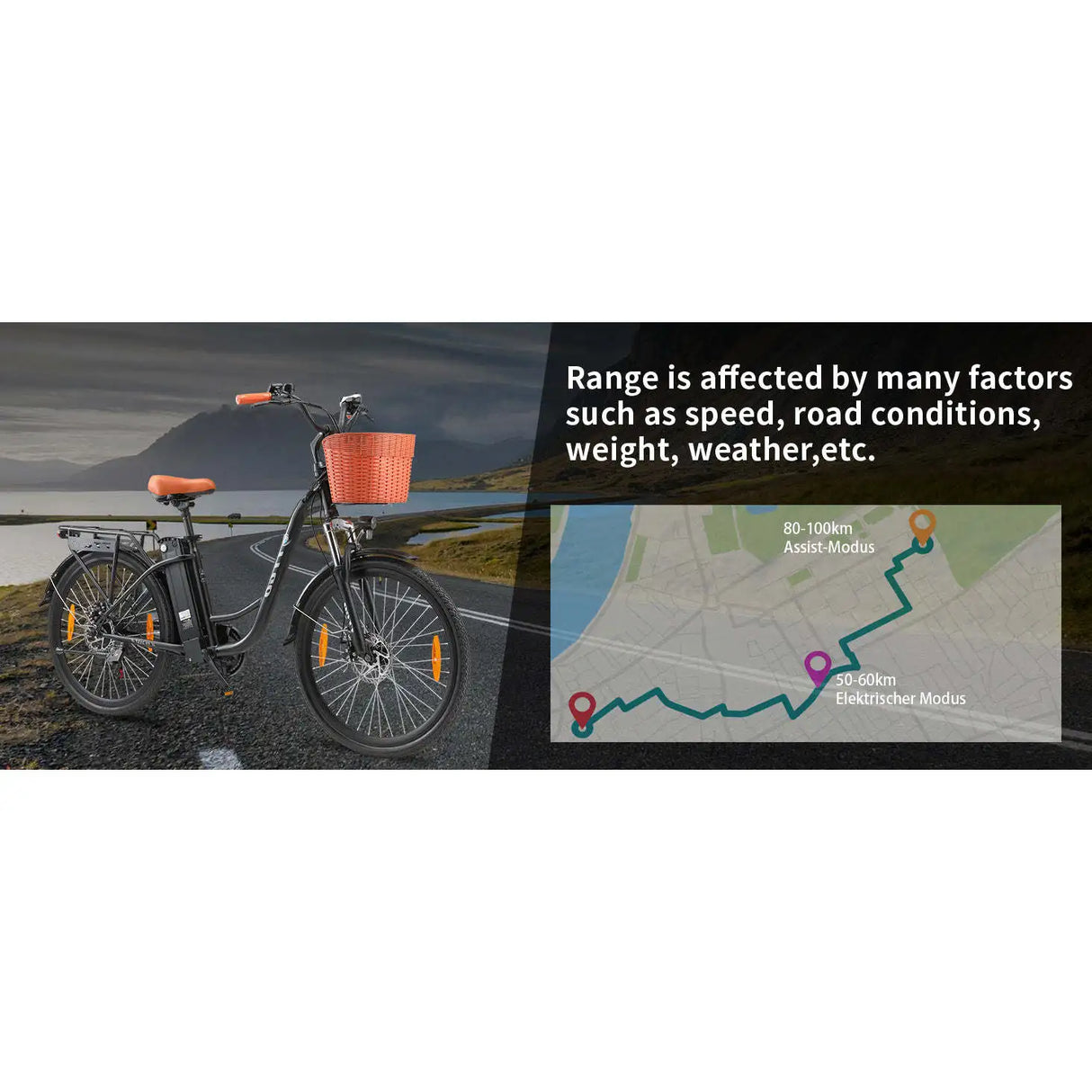 TTGO C2 (YY-26ST) Electric City Bike Ebike