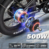 DOTMALL S20-1Plus 20 Inch Klapprad Electric 48V/13Ah Battery 7-Speed 7 Gang E-Bike Mountainbike