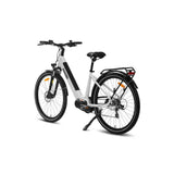 HAOQI Falke Step Thru Electric City Bike 250W 48V 15Ah Integrated Battery 50km Range with Central and Rear Hub Motors