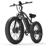 LANKELEIS MG740PLUS Dual-Engine Off-Road Electric Bike 48V Rear Hub Motor Disc Brake System Aluminum Alloy Frame 7-Speed 20Ah
