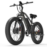 LANKELEIS MG740PLUS Dual-Engine Off-Road Electric Bike 48V Rear Hub Motor Disc Brake System Aluminum Alloy Frame 7-Speed 20Ah
