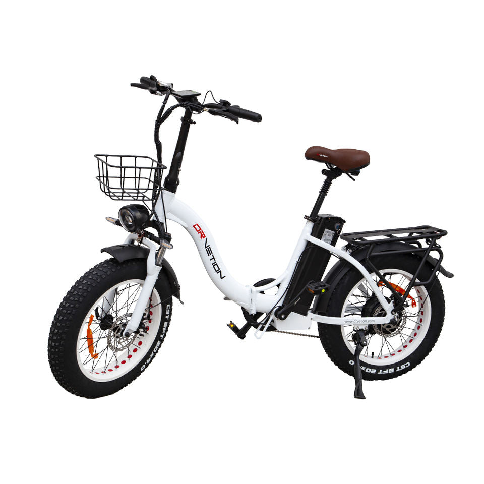 DrVetion CT20 Electric Fat Bike 48V 750W up to 45km/h 250W Rear Hub Motor Aluminum Frame 60km Range