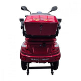 Electric Three-Wheel Scooter 1000W Power with 3000W Motor Open Body 400kg Payload Capacity Burgundy-Glossy