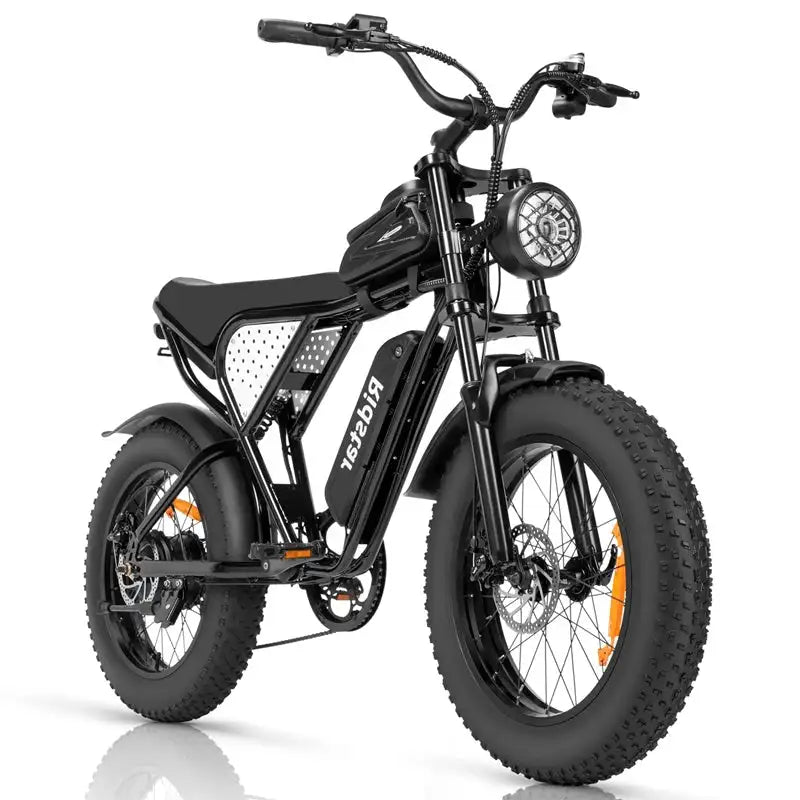 RIDSTAR Q20 20" Fat Tires Electric Mountain Bike 500W Motor 48V 15Ah Battery Max Speed 48km/h