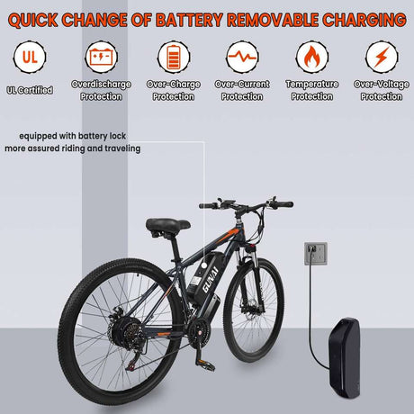 GUNAI GN29 750W 29Inch Electric Mountain Bike