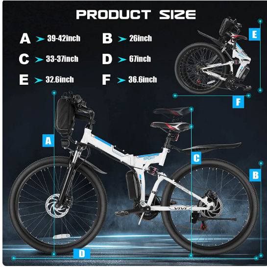 SMLRO MX300 Electric Folding Bike Single Drive for Mountain & City Riding-Shipped from China