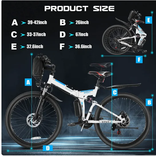 SMLRO MX300 Electric Folding Bike Single Drive for Mountain & City Riding-Shipped from China