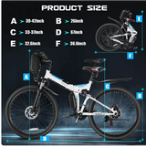 SMLRO MX300 Electric Folding Bike Single Drive for Mountain & City Riding-Shipped from China