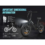 LOTDM200-II 750W Step-through Folding Bike