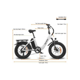 For Cyrusher Rumble Electric City Bike Step-Through Design