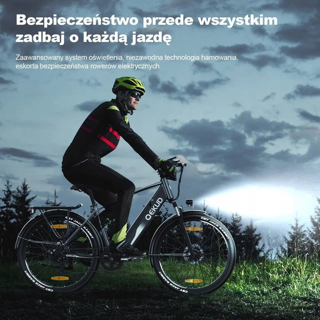 DOTMALL E-Bike Qekud 27.5 Zoll E-Cityrad mit 36V 12,5Ah Lithium-Akku 250W Motor