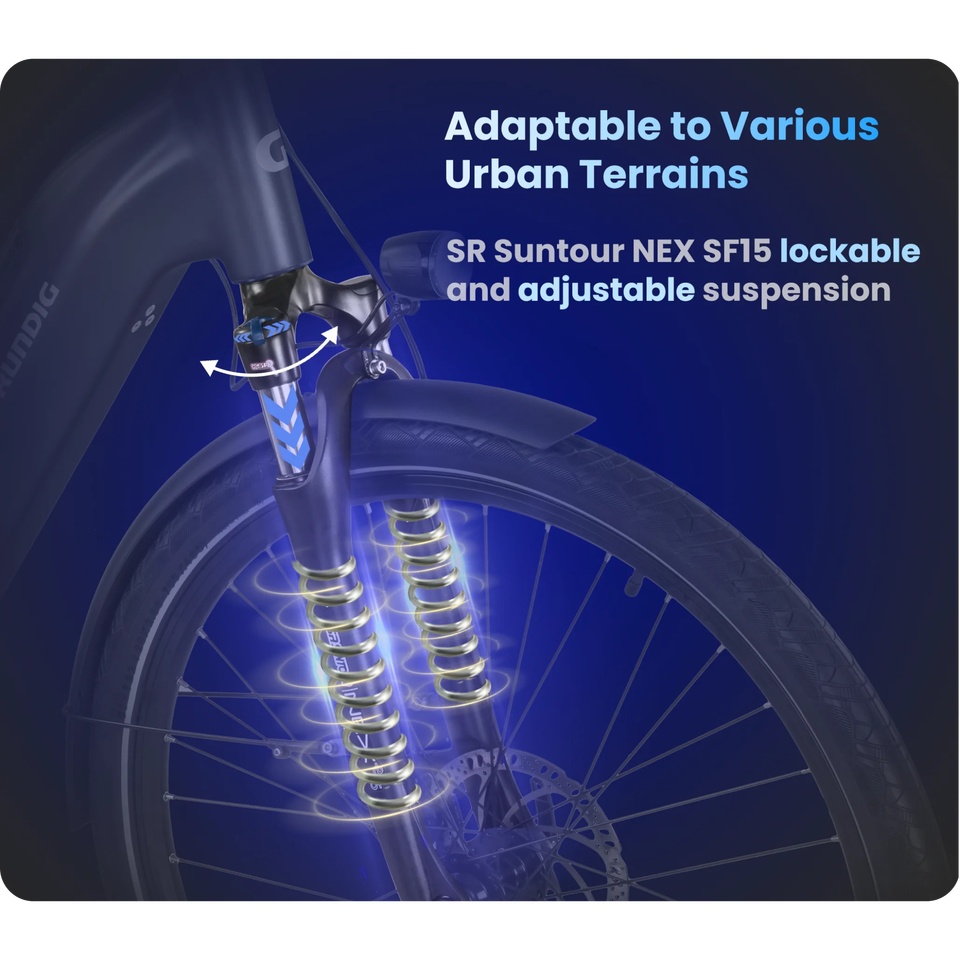 GRUNDIG GCB-1 E-Bike Ice blue