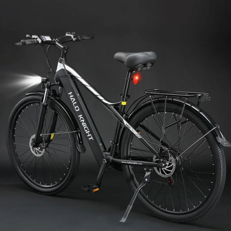 Halo Knight H02 Electric Bike, 750W Brushless Motor, 48V 16Ah Battery, 29*2.1-inch Tires - Black