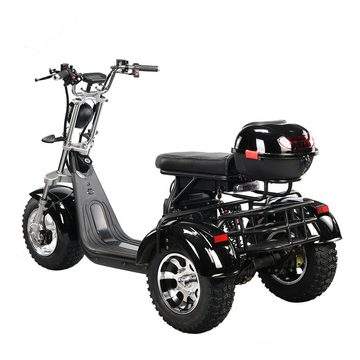 DOTMALL EHoodax 05WQ Electric Tricycles 18 Inch Fat Electric Scooter 2000W Motor 150KG Max Load 20000mAh Battery Black