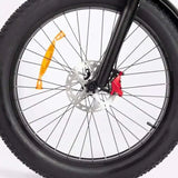 RIDSTAR H26 Pro 26 Fat Tire Electric Foldable Bike with 1000W Motor and 48V 23Ah Lithium Battery Power Supply