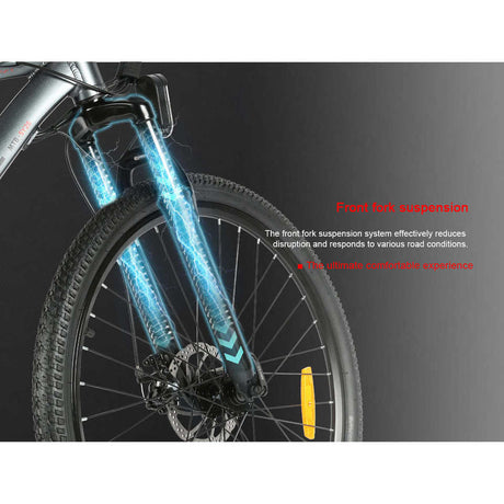 SY26-II Integrated 48v 250W Rear Hub Motor Electric Mountain Bike with Carbon Aluminum Frame Disc Brake System and 60km Range