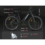 RS-A01 Pro-T Urban Electric Bicycle 500W Rear Hub Motor 60V Integrated Battery Smart Electronic City Bike 40+40KM Range