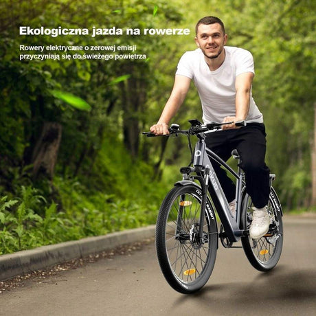 Qekud 27.5 Zoll E-Bike New 36V 12.5Ah Removable 250W Motor City Bike with 36V 12,5Ah Akku