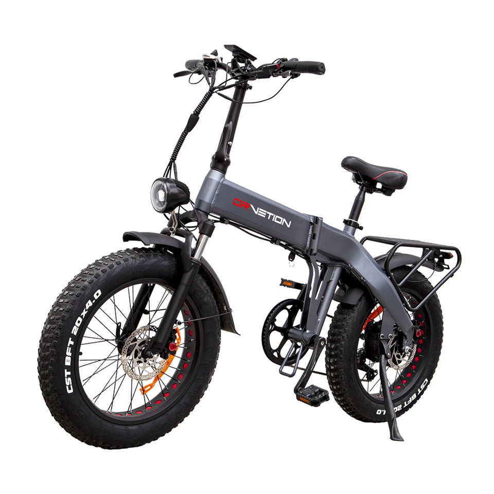 DrveTion BT20 All Terrain 20 Inch 4.0 Fat Tire Electric Road Bike 48V 10AH 750W Aluminum Frame up to 45km/h 60km Range Per Power