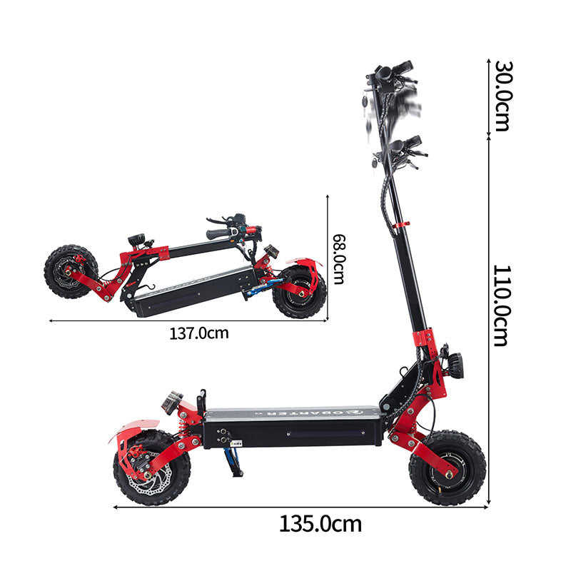 Manke MX3 Pro Off-Road Electric Scooter for Adults 2400W Power 1200W Smart Type 60km Range per Europe Warehouse Big Wheel 200kg