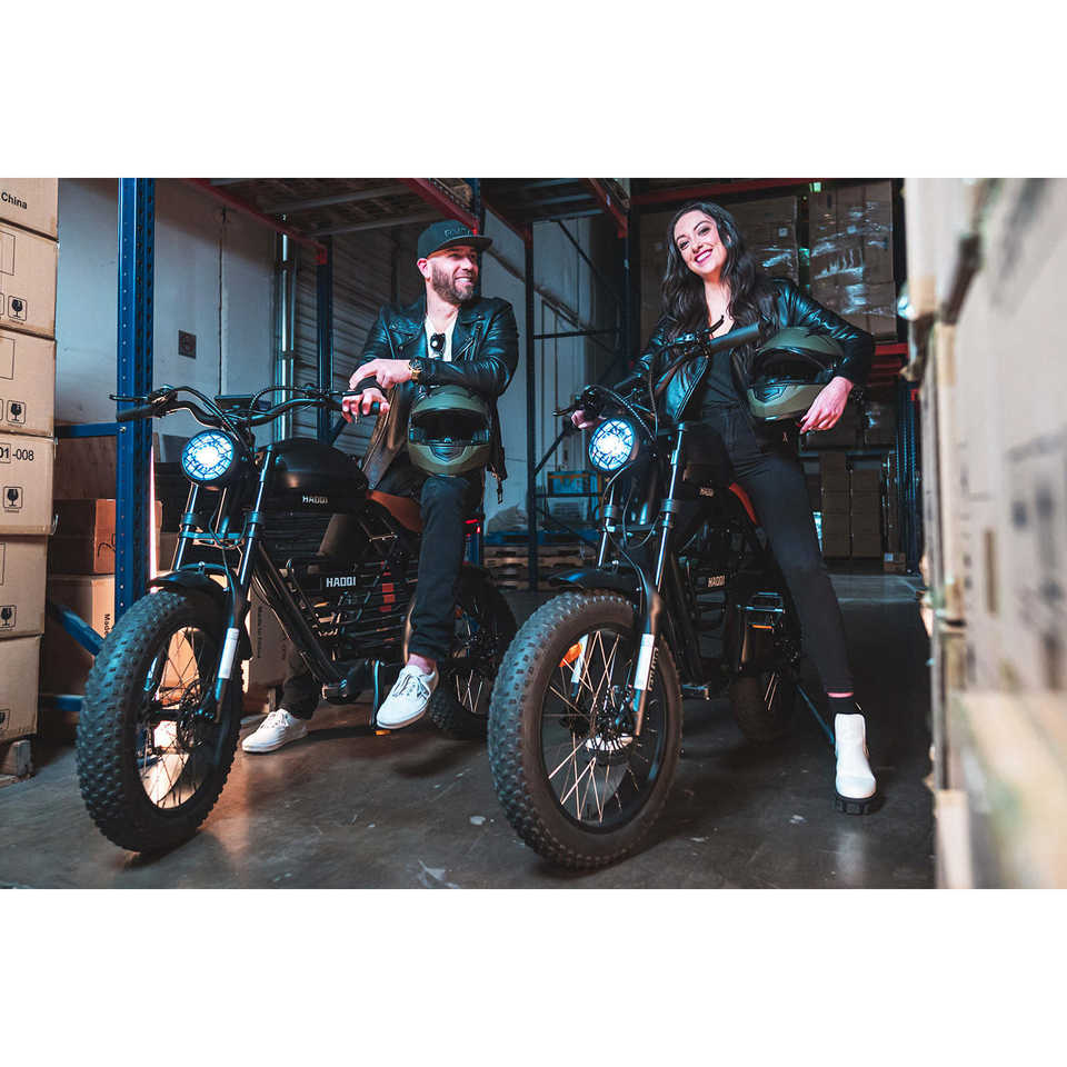 52V 1000W Electric Cafe Racer with 26.1AH Battery  HAOQI Rhino