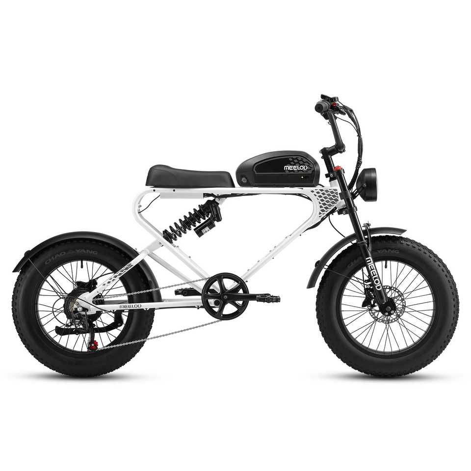 MEELOD DK300 PLUS 1200W Motor Electric Scooter 50-100 Miles Range Black & White