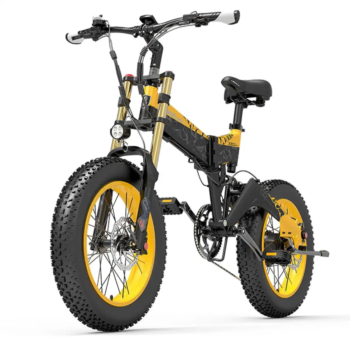 LANKELEISI X3000Plus-UP 20 Inch 4.0 Electric Bike with 48V 4.0 Power-up Snow E-Bike Featuring a Fat Tire Lithium Battery Supply