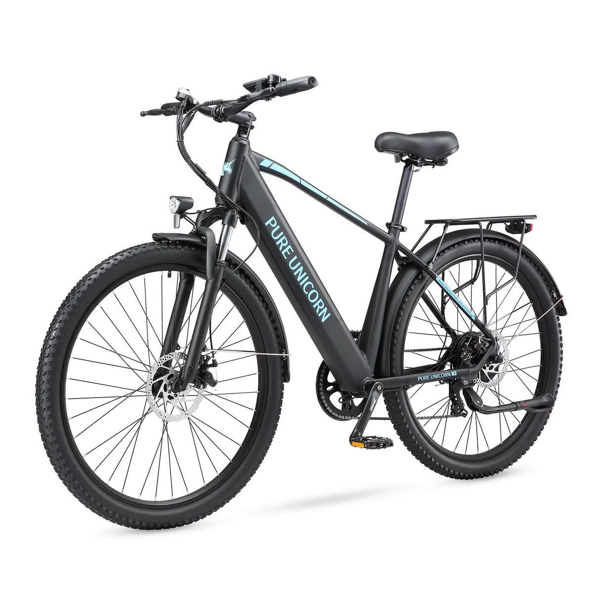 PURE UNICORN U3 All-Terrain E-Bike with 750W Rear Hub Motor 48V 60km Range Integrated Battery Aluminum Frame