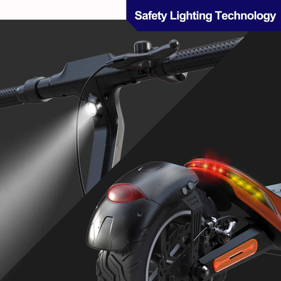 For C1 Two-Wheel Electric Scooter New Design 500W Brushless Motor 10 Inch Self-healing Tire 40km/h Max Speed 60km Range
