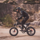 RIDSTAR Q20 20" Fat Tires Electric Mountain Bike 500W Motor 48V 15Ah Battery Max Speed 48km/h